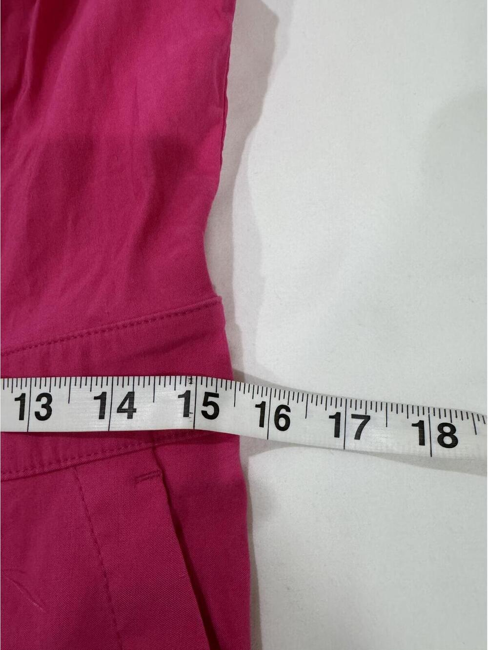 Anthropologie Maeve NWT Pink Zip Front Wide Leg Jumpsuit Sleeveless Retro Siz 10 - Picture 8 of 9